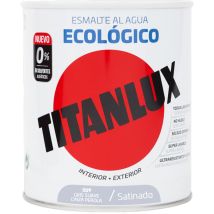 Laque écologique Titanlux – Vernis extérieur gris perle satiné – 750 ml – Matières