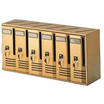 Vertikaler Würfelmodell-Briefkasten mit 6 Plätzen für Eigentumswohnungen - Wohnzimmer
