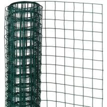 Grillage métallique carré 0,5 x 2,5 m 13 mm Vert Nature