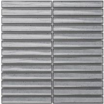 Mosaïque en céramique sur maille pour salle de bain ou cuisine 29.6cm x 30cm - Grey Piano