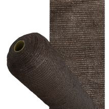 Maille d'ombrage marron 1,0 mètres, rouleau de 50 mètres