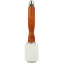 Feiyue - Maillet à manche en bois Marteau à sculpter le cuir Maillet en bois Outil de marteau à sculpter le cuir à faire soi-même