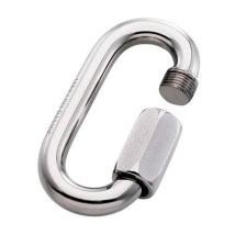 Maillon rapide en acier zinguer - petite ouverture 4mm