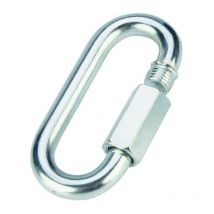 Maillon rapide zingue 4mm b/50