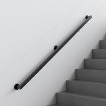 Main Courante D'Escalier De Tuyau De Fer Forgé, Main Courante De Barre De Garde De Rétro De Barre De Garde D'Eau De Couloir De Tuyau De Fer De Vent 