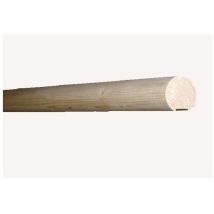 Levigne – Main courante en sapin ronde 50 mm – Longueur 150 cm – Idéale pour balustrades et escaliers