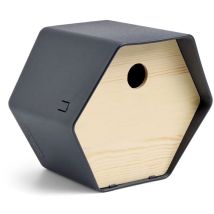 Maison à oiseaux Hive 1 19x23x20 cm trou rond anthracite Capi