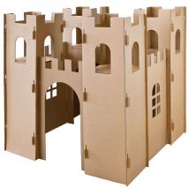 Maison de jeu pour enfants château de chevalier jouer château château maison en carton maison en carton maison de jeu maison d'enfants à colorier