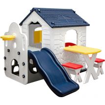 Littletom - Maison de Jeux avec Toboggan pour Enfants 1 An Cabane Extérieur Intérieur