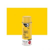 Peinture aérosol relook tout jaune canari brillant 0.400 l - Maison Deco