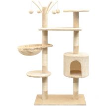 Furniture Limited - Albero per Gatti con Tiragraffi Sisal 125 cm
