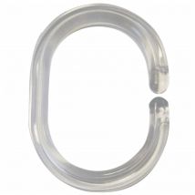 Furniture Limited - Anelli per Tenda da Doccia Trasparenti 49300
