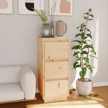 Furniture Limited - Aparador de madera maciza de pino 32x34x75 cm