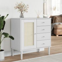 Furniture Limited - Aparador senja aspecto de ratán madera pino