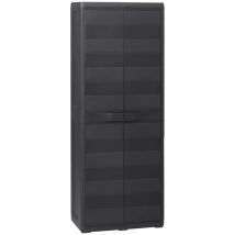 Inlife - Furniture Limited - Armadietto da Giardino a 3 Ripiani Nero
