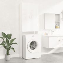Furniture Limited - Armario para lavadora blanco brillo