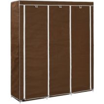 Prolenta Premium - Furniture Limited - Armoire avec compartiments et barres Marron