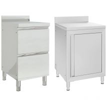 Furniture Limited - Armoires de cuisine commerciale 2 pcs Acier
