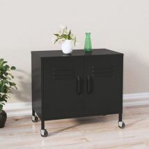 Prolenta Premium - Furniture Limited - Armoire de rangement Noir 60x35x56 cm Acier