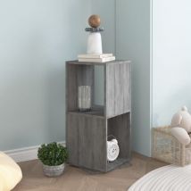 Furniture Limited - Armoire rotative Gris béton 34,5x34,5x75,5 cm