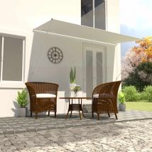 Furniture Limited - Auvent rétractable 400x150 cm Crème