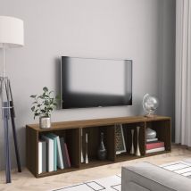 Furniture Limited - Bibliothèque/Meuble tv Chêne marron
