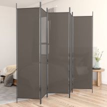 Prolenta Premium - Furniture Limited - Biombo divisor de 5 paneles de tela gris