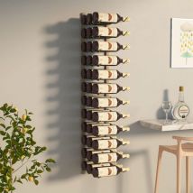 Nova - Furniture Limited - Botellero de pared para 36 botellas hierro