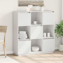 Prolenta Premium - Furniture Limited - Buffet Blanc 110,5x35x117 cm Bois massif de