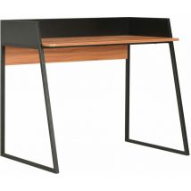 Furniture Limited - Bureau Noir et marron 90x60x88 cm