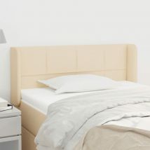 Furniture Limited - Cabecero de tela color crema 83x16x78/88 cm