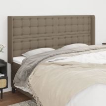 Prolenta Premium - Furniture Limited - Cabecero con orejas de tela gris taupe