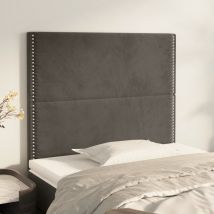 Prolenta Premium - Furniture Limited - Cabeceros 2 unidades de terciopelo gris