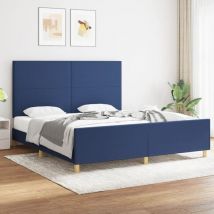 Prolenta Premium - Furniture Limited - Cadre de lit sans matelas bleu 180x200 cm