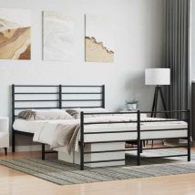 Maison Exclusive - Furniture Limited - Cadre de lit métal sans matelas avec pied de