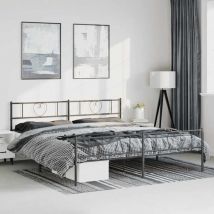 Prolenta Premium - Furniture Limited - Cadre de lit métal sans matelas avec pied de