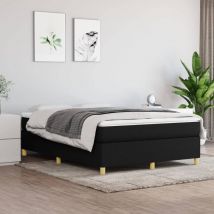 Furniture Limited - Cama box spring con colchón tela negro