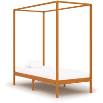 Furniture Limited - Cama con dosel sin colchón madera maciza