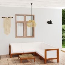 Furniture Limited - Salon de jardin 6 pcs avec coussins Bois