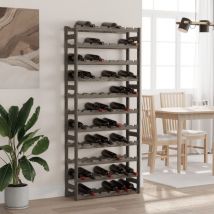 Furniture Limited - Casier à bouteilles pour 77 bouteilles gris