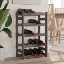 Furniture Limited - Casier à bouteilles pour 20 bouteilles gris