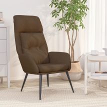 Furniture Limited - Chaise de relaxation Marron Similicuir daim