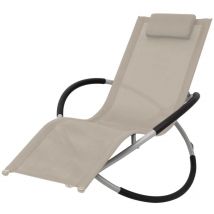 Prolenta Premium - Furniture Limited - Chaise longue géométrique d'extérieur Acier