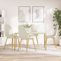 Maison Exclusive - Furniture Limited - Chaises à manger lot de 4 crème velours