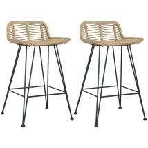 Prolenta Premium - Furniture Limited - Chaises de bar lot de 2 rotin Furniture