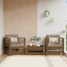 Furniture Limited - Chaises de jardin avec coussins lot de 2