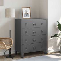 Prolenta Premium - Furniture Limited - Armoire à tiroirs industrielle Anthracite