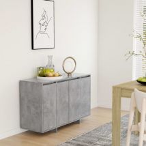Prolenta Premium - Furniture Limited - Credenza Grigio Cemento 120x41x75 cm in