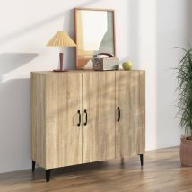 Furniture Limited - Credenza Rovere Sonoma 90x34x80 cm in Legno