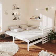 Prolenta Premium - Furniture Limited - Dormeuse Estraibile 2x(90x200) cm Bianca in